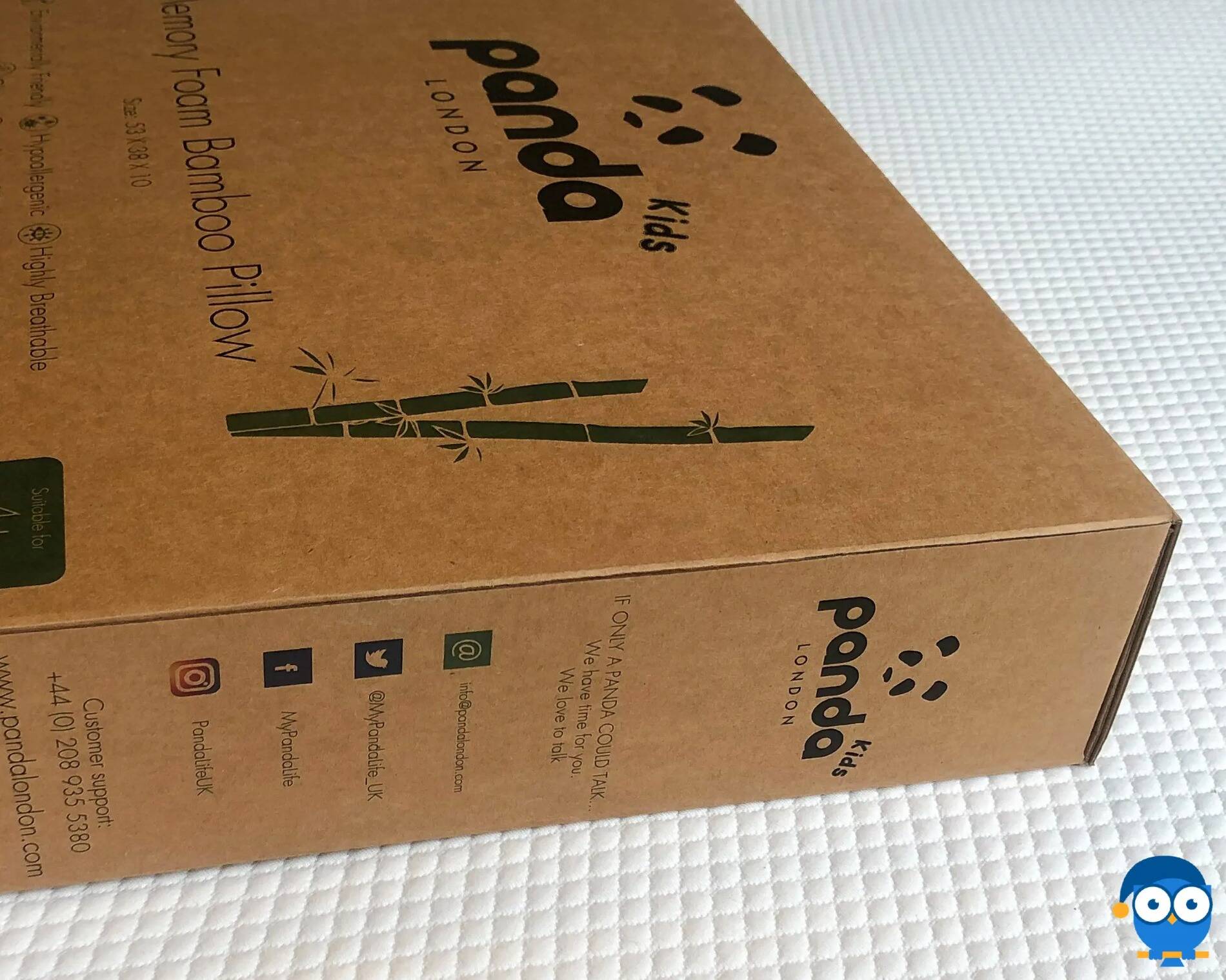 Panda Kids pillow box corner